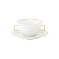 Augarten Wien Belvedere Gold soup cup and saucer