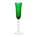 Saint-Louis Bubbles Champagne flute, green