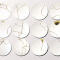 Bernardaud Kintsugi set of 12 dinner plates, 12 patterns