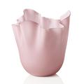 Venini Vase Fazzoletti Opalino, H 31 cm, amethyst sabbiato