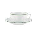 Raynaud Touraine Filet Vert tea cup and saucer
