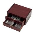 Robbe & Berking Mahogany cutlery chest for 39 pieces, with 2 drawers