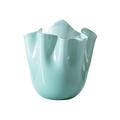 Venini Vase Fazzoletti Opalino, H 24 cm, türkis