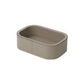 Giobagnara Polo stackable tray, rectangular, small, h 5.5 cm, mud