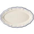 Gien Filets Bleus Platte oval