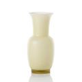 Venini Opalino vase, h 36 cm, straw yellow sabbiato