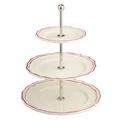 Gien Filets Pivoine three tier cake stand