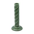 Gien Berlingot candle holder, fern green