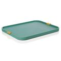 GioBagnara Puccini rectangular tray, brass handles, 41 x 28.5 cm, guatemala
