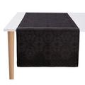 Le Jacquard Francais Armoiries runner, black, 50 x 150 cm