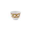 Alberto Pinto Vannerie Gold orientalische Kaffeetasse