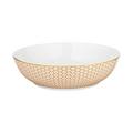 Raynaud Trésor salad/cereal bowl, honeycomb pattern, orange