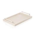 GioBagnara Elie Saab leather tray, small, ivory