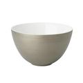 J.L Coquet Hémisphère Grey Metallic salad bowl, small