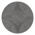 Le Jacquard Francais Club Etoile round placemat, light grey (Ré)