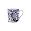 Gien Pivoines Bleues mug