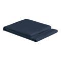 Christian Fischbacher Satin flat sheet, night blue (861), 270 x 280 cm