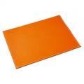 Uno leather place mat, orange