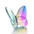 Baccarat Lucky butterfly, iridescent