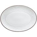 Raynaud Italian Renaissance White with platinum rim oval platter