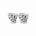 Royal Copenhagen Black Fluted Mega egg cups, set of 2