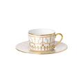 Haviland Tiara Weiß/Gold Teetasse mit Unterteller