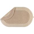 Rhomtuft Badteppich Exquisit oval, 80 x 160 cm, natur-jasmin