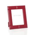 Riviere Stitches leather frame, cherry red, photo size 13 x 18 cm (5'' x 7'')