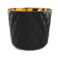 Sieger by Fürstenberg Cushion Champagne cooler, black matt finish