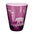 Theresienthal Kilimandjaro tumbler violet, pattern elephant
