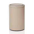 Giobagnara Swing leather waste paper basket, stone