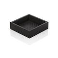 Riviere Leder Vide-Poche Milano, quadratisch klein, schwarz