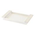 Riviere Tesoro tray, ivory/chrome