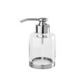 Cristal et Bronze Cristallin soap dispenser, h 13,5 cm, chrome