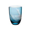 Theresienthal Planet Earth tumbler, smoke blue, engraving whale