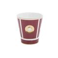 Bernardaud Eolie porcelain cup, red