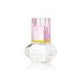 Reflections Copenhagen Chicago tea light holder, pink/clear