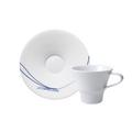 Hering Berlin Velvet Espressotasse mit Unterteller Granat