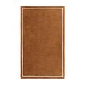 Yves Delorme Duetto guest towel, camel with white border