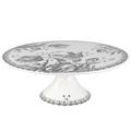 Gien Tulipes Noires footed cake stand
