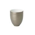 J.L Coquet Hémisphère Grey Metallic mug without handle