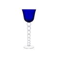 Saint-Louis Bubbles hock glass, dark blue