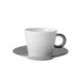 Bernardaud Ecume Platinum coffee/tea cup and saucer