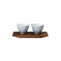 Hering Berlin Soda Amuse-Bouche Schälchen, 2er-Set auf Tablett