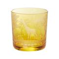 Theresienthal Kilimandjaro double old fashioned tumbler, orange, pattern giraffe