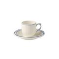 Gien Filets Bleus espresso cups and saucers, set of 2