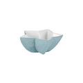 Raynaud Minéral Irisé Hellblau Zuckerschälchen, sternförmig