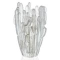 Daum Jardin de Cactus vase, grey, h 41 cm
