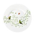 Raynaud Histoire Naturelle dessert plate, green birds