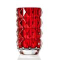 Baccarat Louxor round vase, red, H 23 cm
